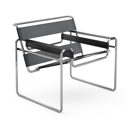 Wassily Chair designed by Marcel Breuer and reproduced by Knoll Furniture