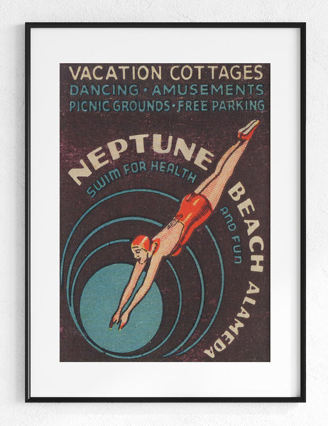 Vintage Matchbook Cover Neptune Beach Resort