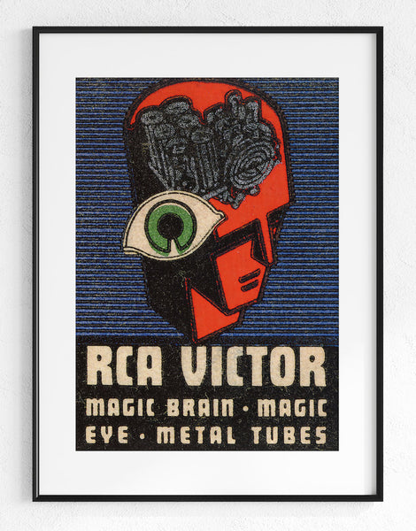 Vintage Matchbook Cover RCA Victor Magic Brain