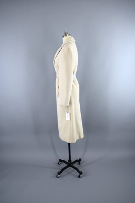 winter white cashmere coat