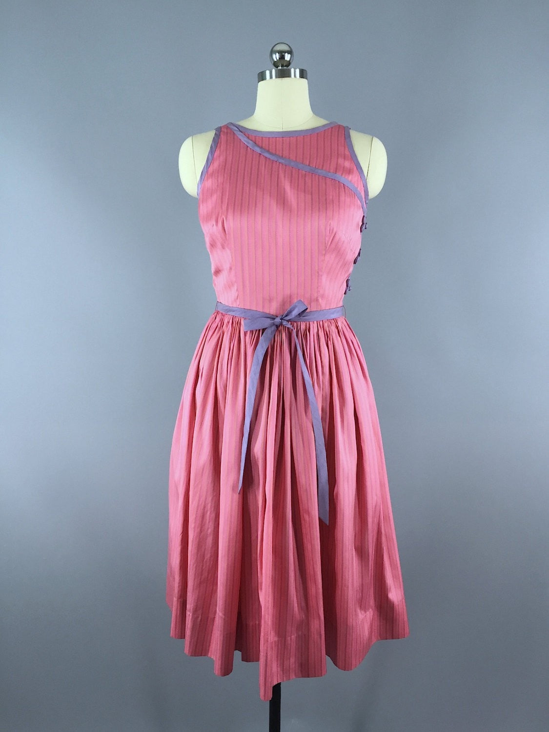 1960s Vintage Pink Silk Cocktail Dress – ThisBlueBird