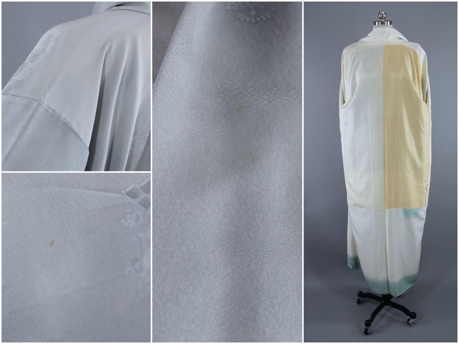1960s Vintage Silk Kimono Robe / Dove Gray – ThisBlueBird