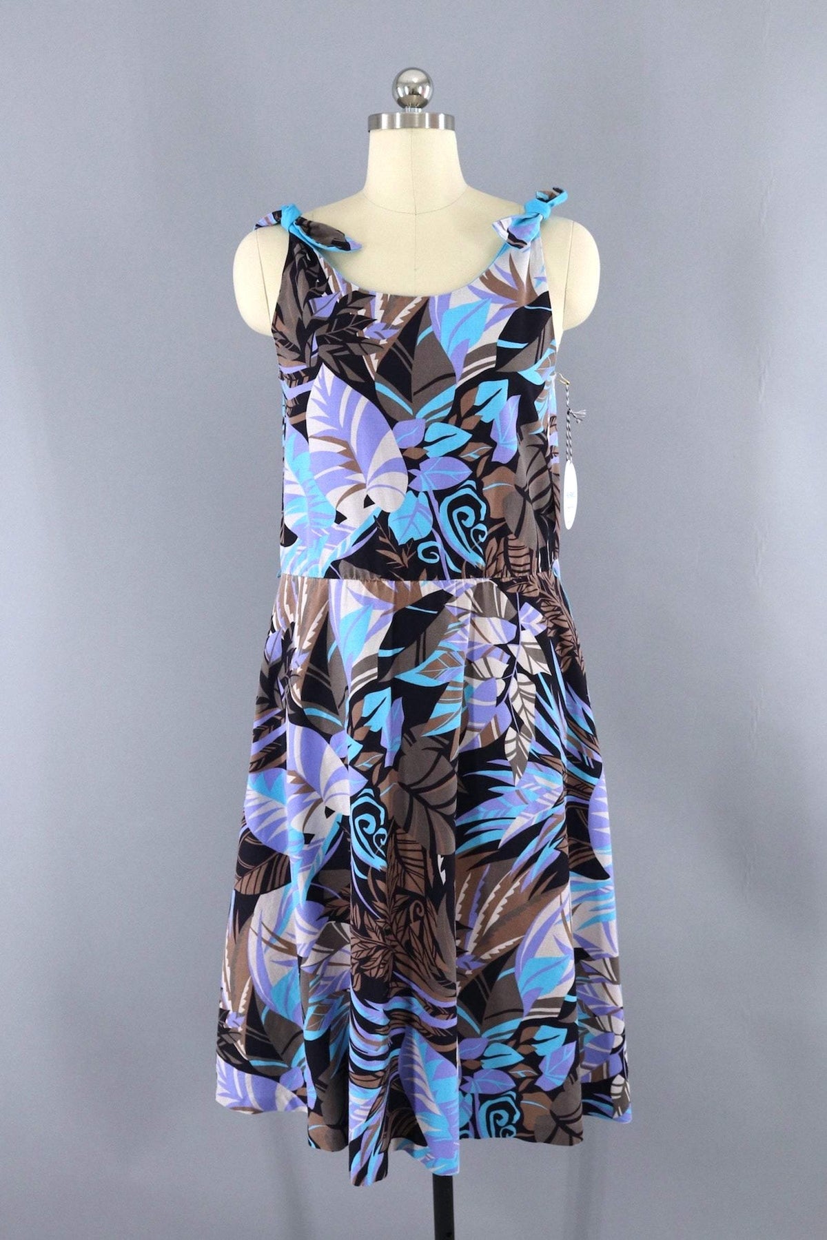 Vintage Purple Hawaiian Print Sundress – ThisBlueBird