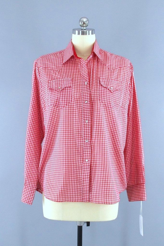 Vintage Rockmount Red Gingham Western Shirt – ThisBlueBird