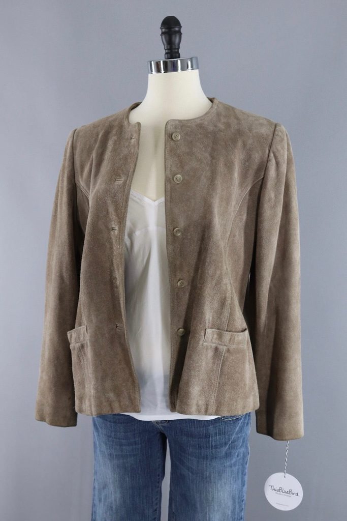 Vintage Tan Suede Jacket – ThisBlueBird