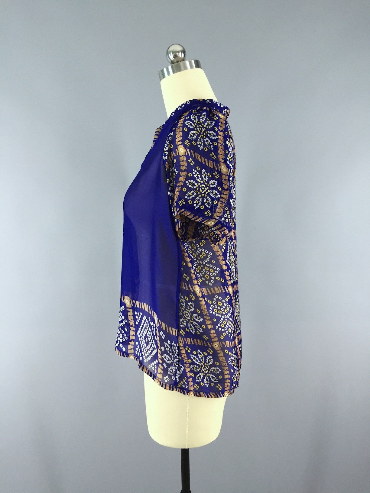 Chiffon Blouse T-Shirt Top / Vintage Indian Sari – ThisBlueBird