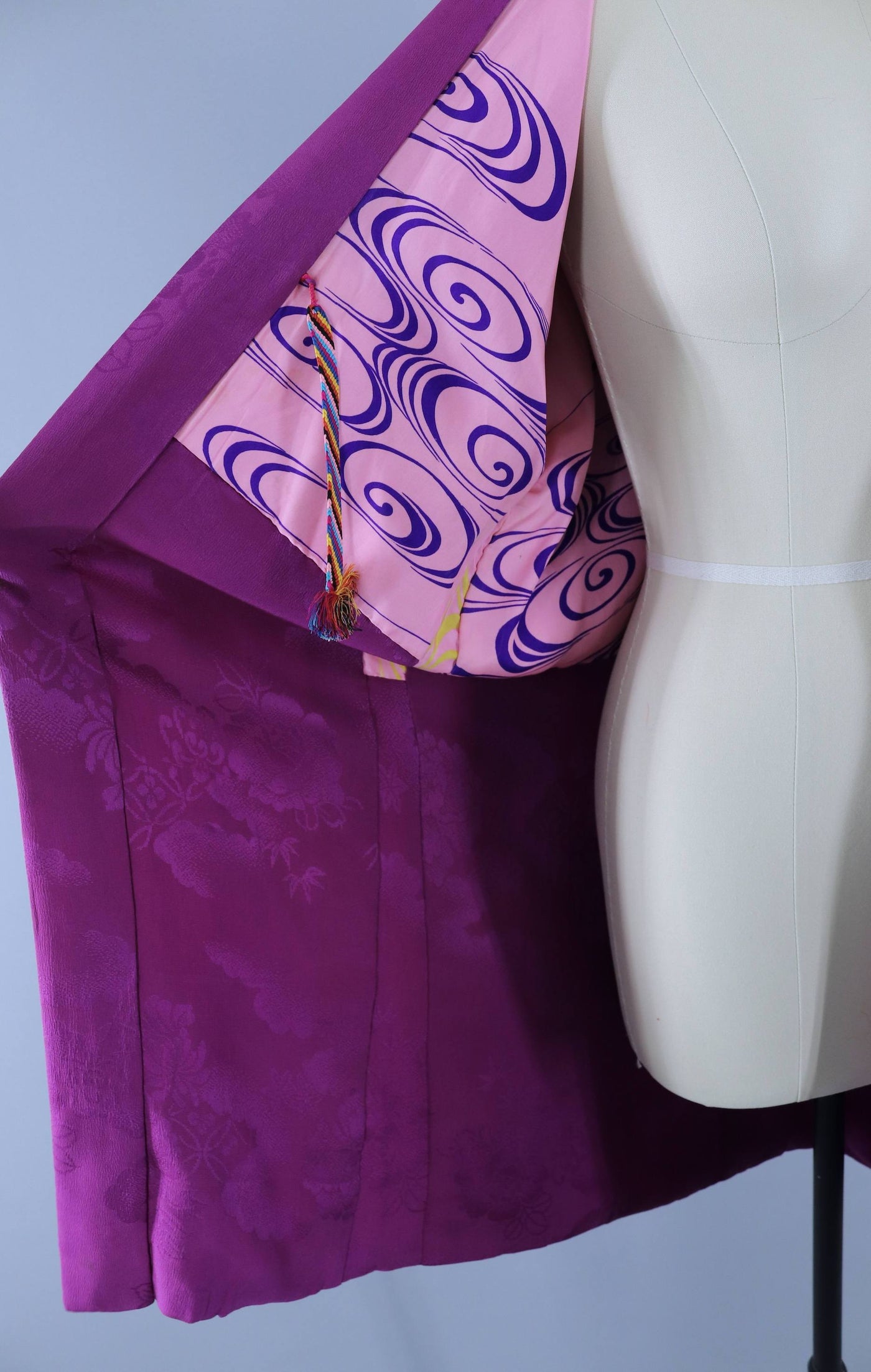 Vintage 1920s 1930s Silk Haori Kimono Jacket Cardigan / Purple ...
