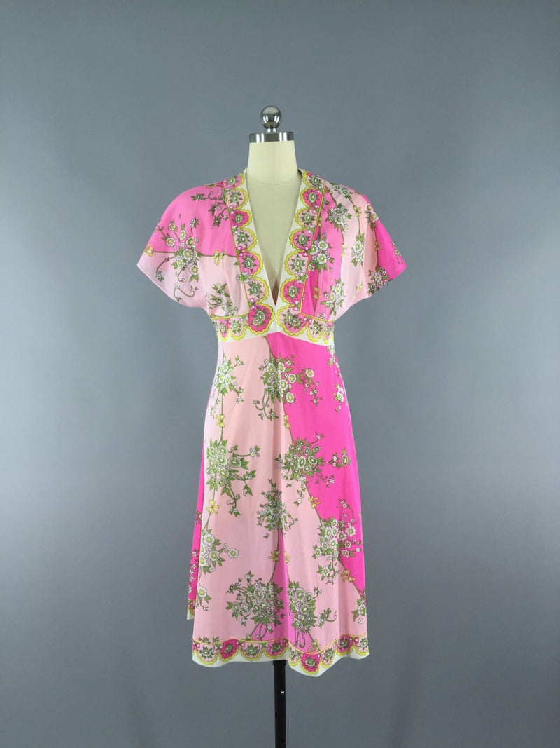 Vintage Emilio Pucci Nightgown Slip Dress / Mod 1960s