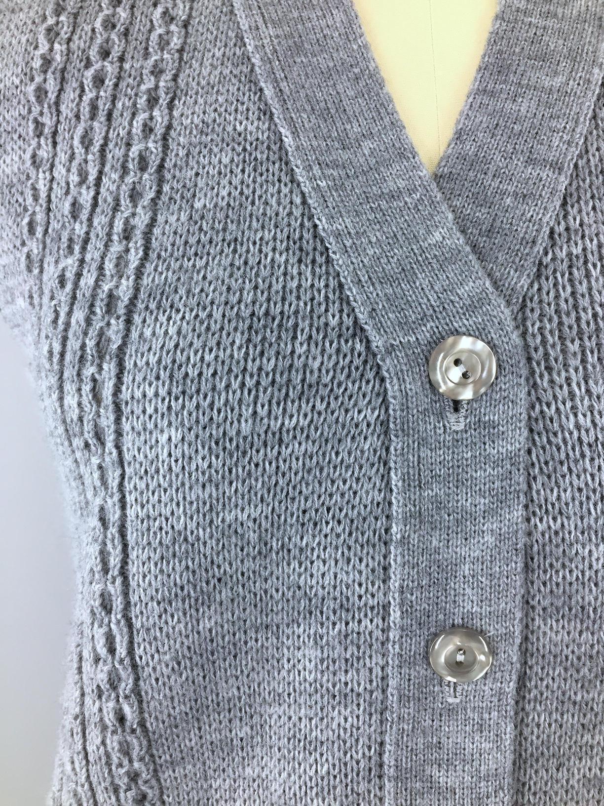 Vintage 1970s Cardigan Sweater Vest