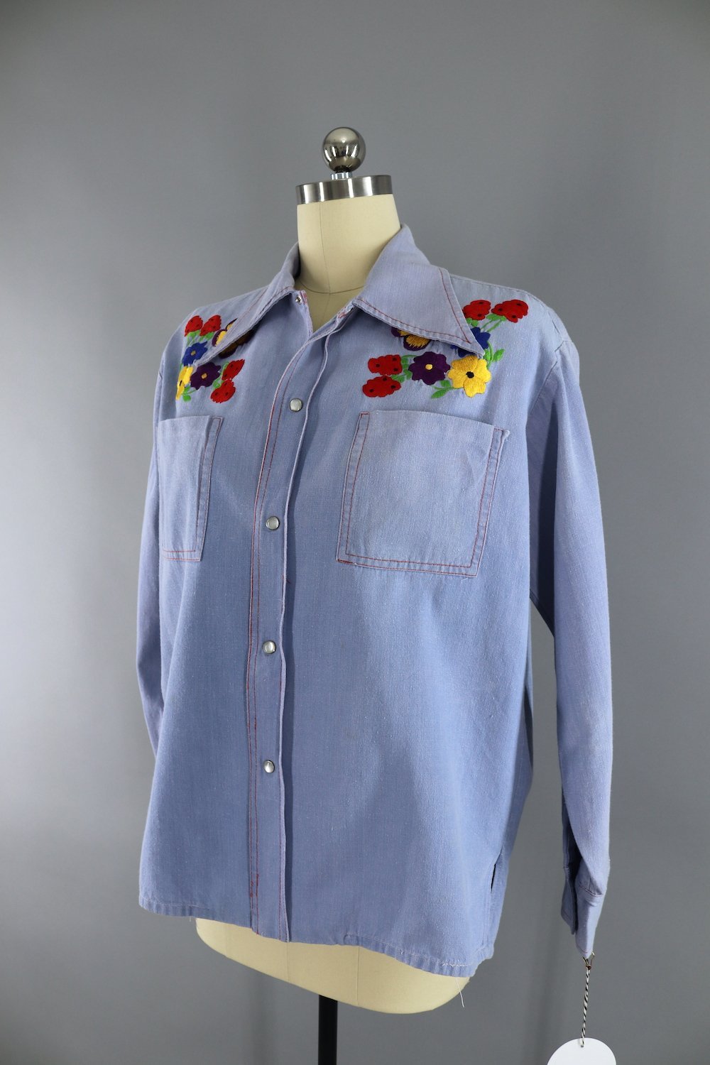 Vintage 1970s Mexican Embroidered Blouse / Acapulco Princess ...