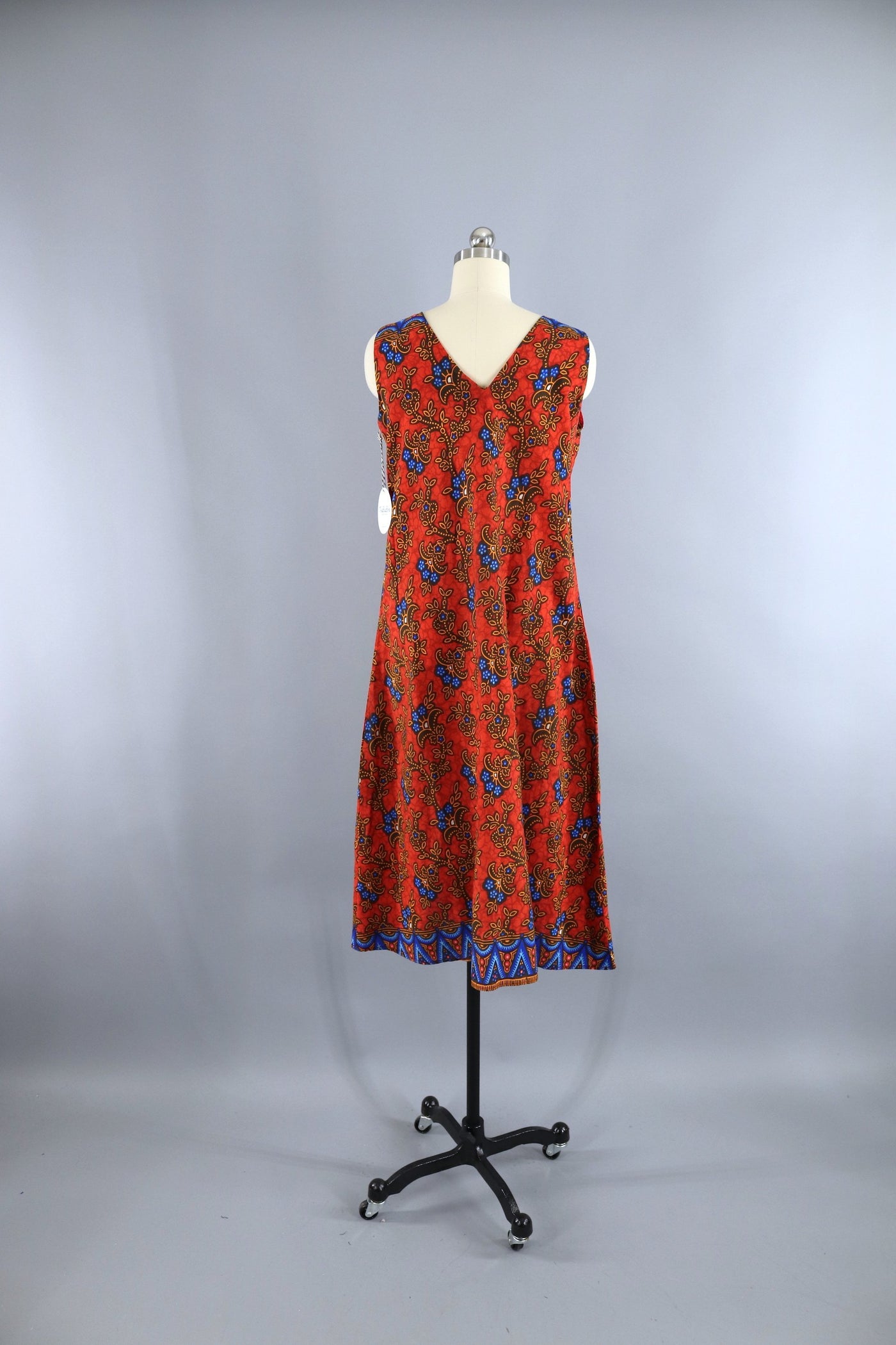 Vintage 1970s Kenya African Dress / Orange Batik Print – ThisBlueBird