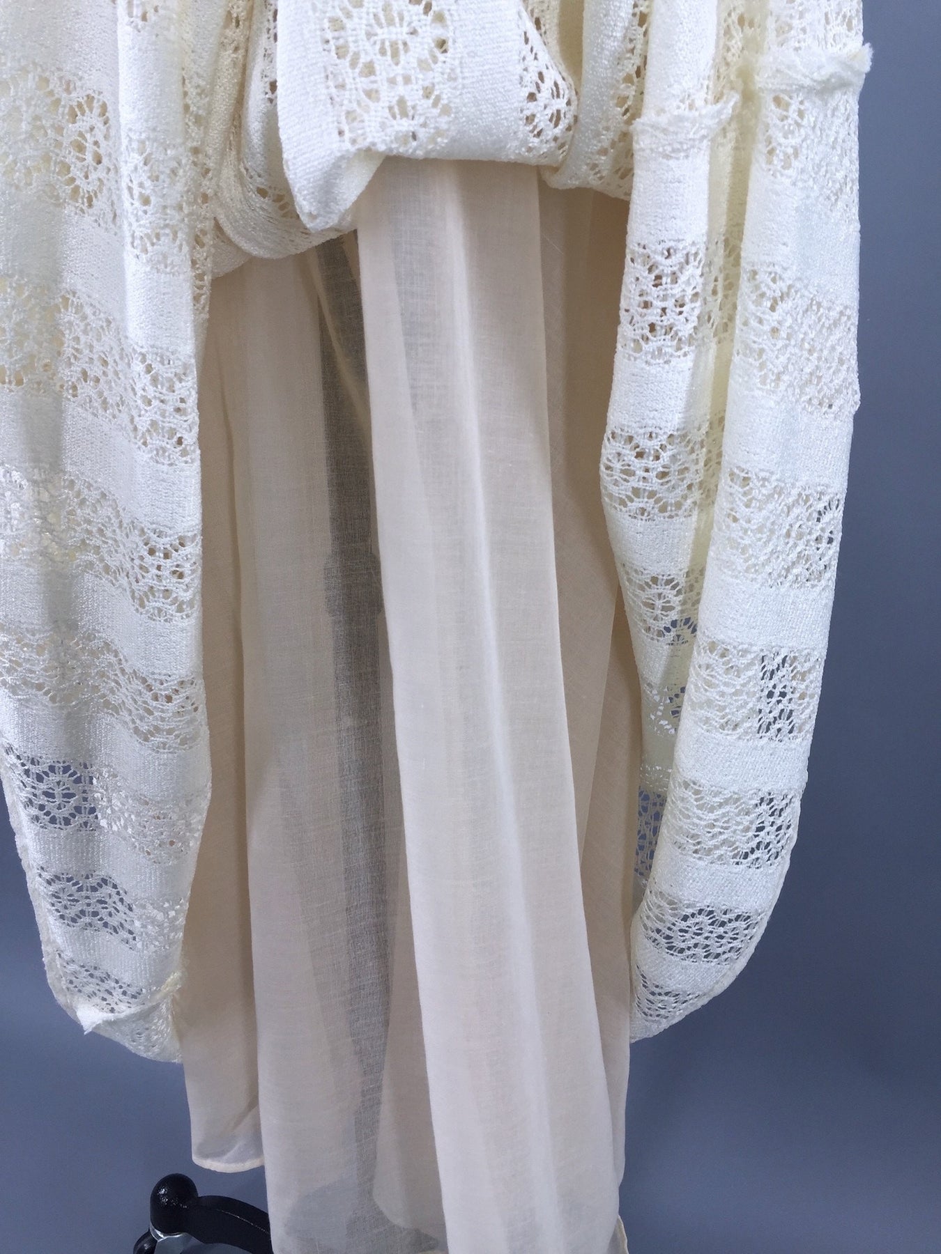 Vintage 1970s Lace Dress / Ivory Bohemian Wedding – ThisBlueBird