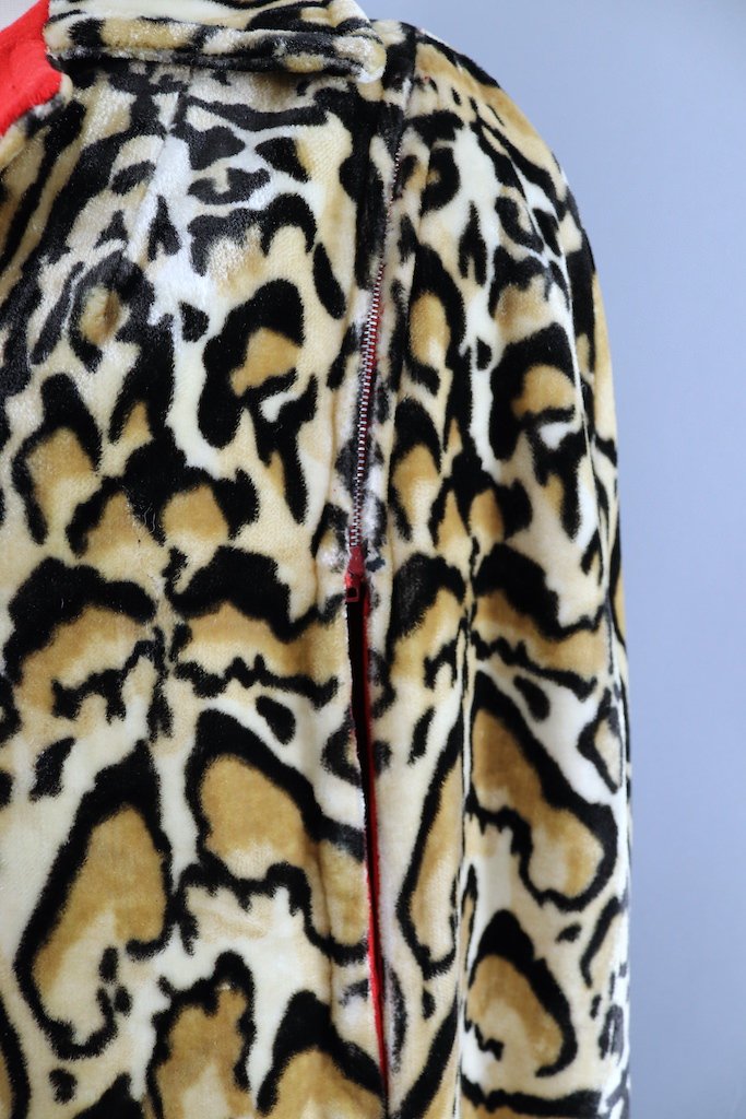 Vintage Red Leopard Print Reversible Cape – ThisBlueBird