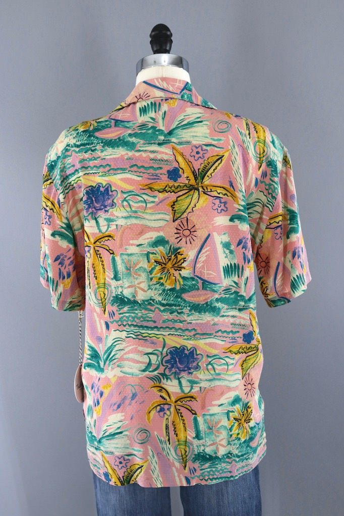 silk hawaiian dress