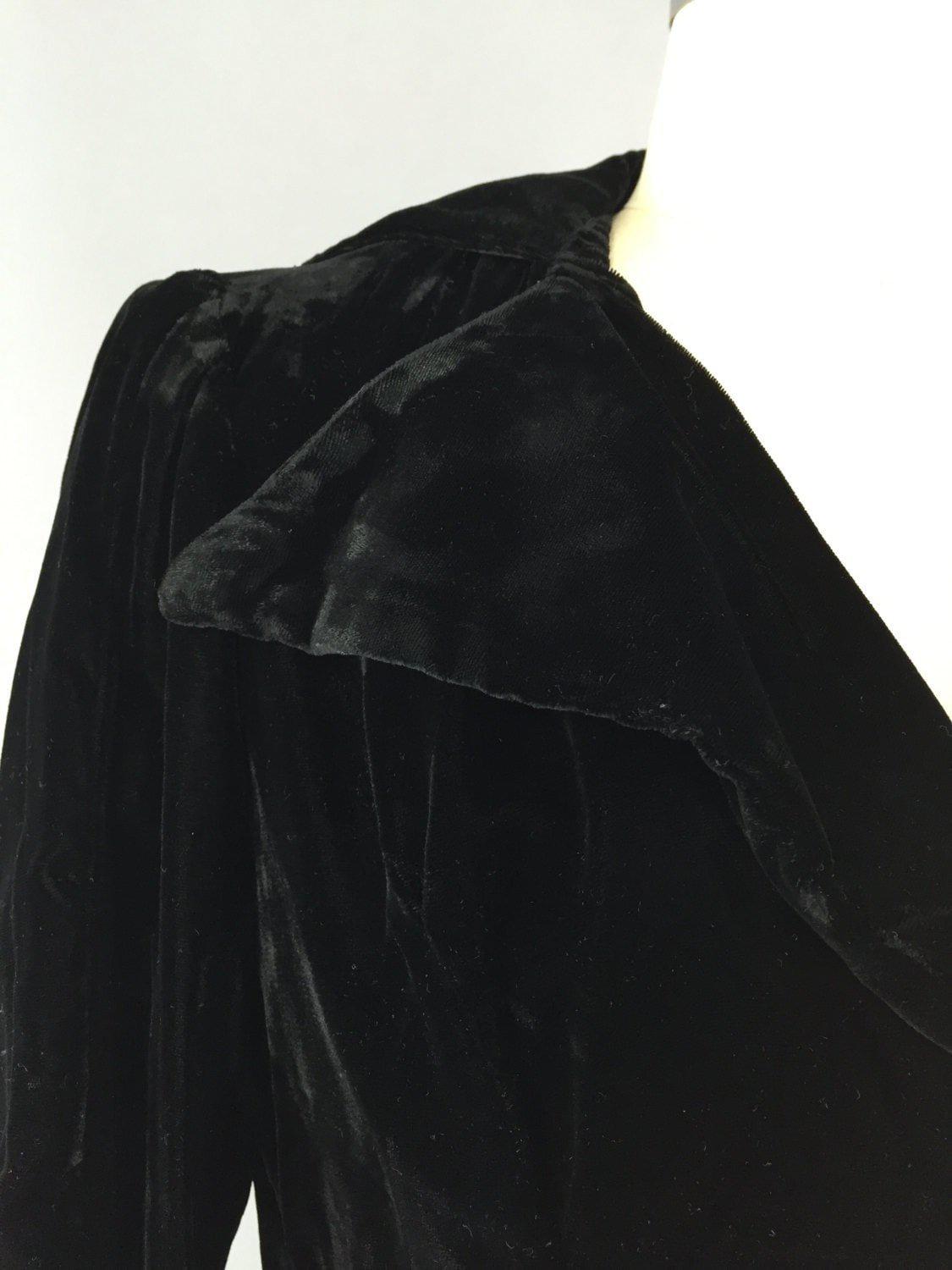 Vintage Silk Velvet Jacket / Edwardian Style