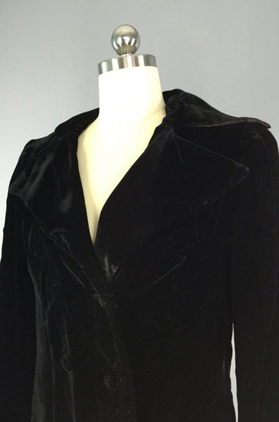 Vintage Silk Velvet Jacket / Edwardian Style – ThisBlueBird