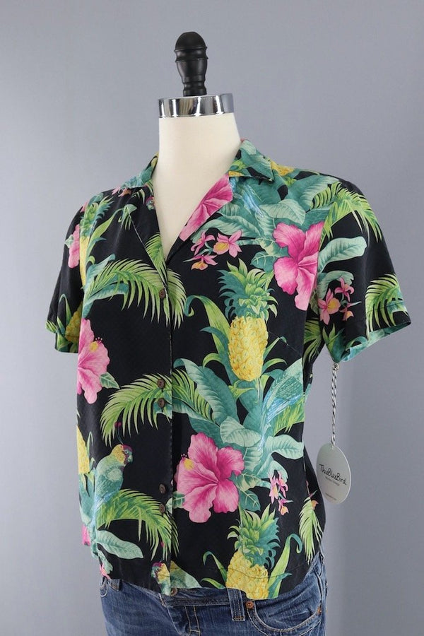 Vintage Tommy Bahama Birds of Paradise Shirt