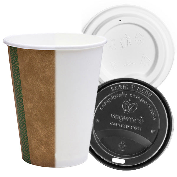 8oz (250ml) White Premium Double Wall Coffee Cup - 79 series – Vegware