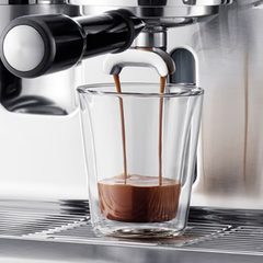 An espresso extraction from a Breville Oracle Touch