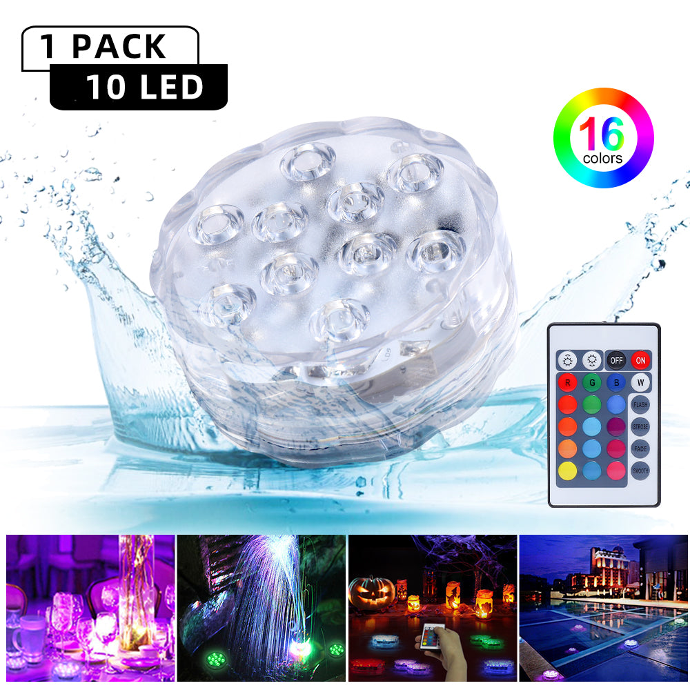 Submersible Lights - Battery Operated Remote Control LED