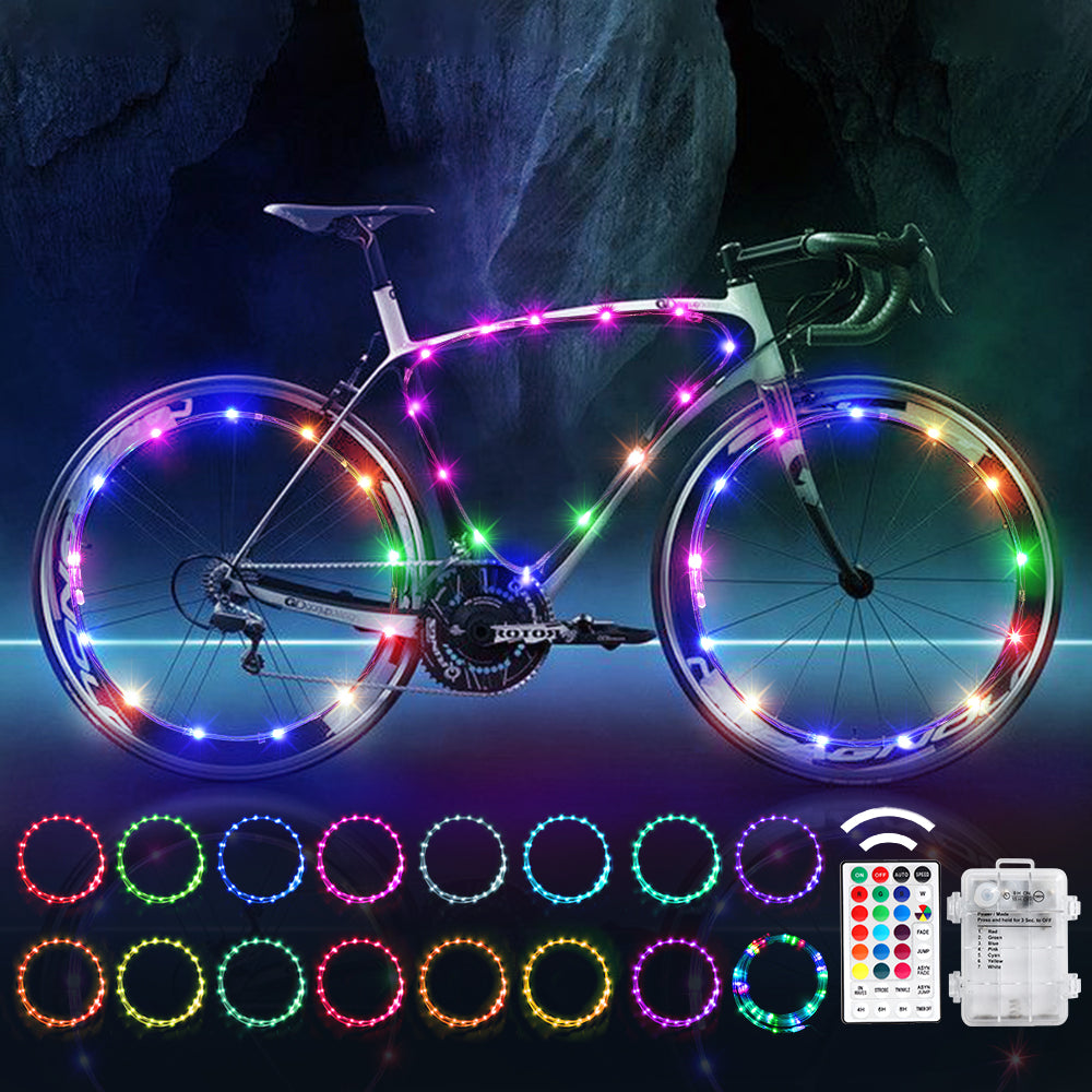 tro på legering te LED Bicycle Wheel Light Night Safe Riding – glodd