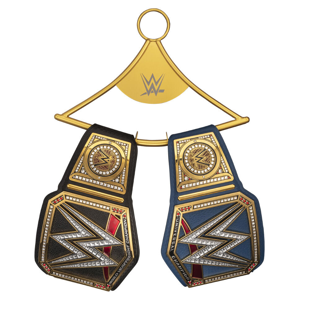 Official WWE Authentic Replica Championship Title Belt Hanger Multi