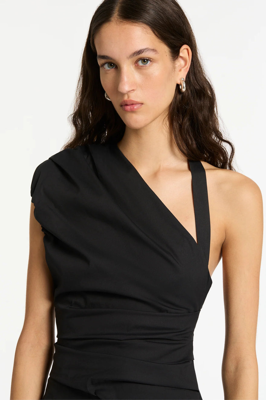 Sir The Label - Giacomo Gathered Gown - Black | All The Dresses