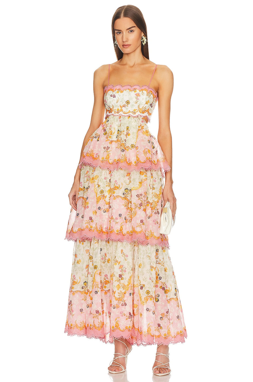 Zimmermann Riders Multi Tiered Dress – Plus One Dress Hire