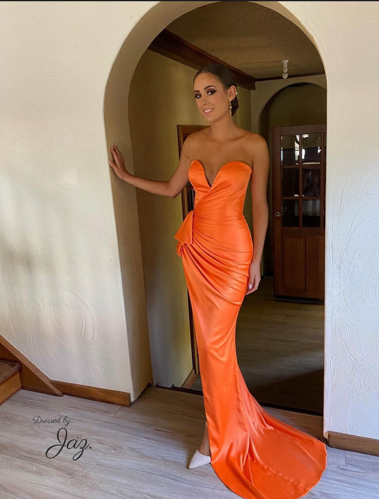 Harlow Gown - Orange