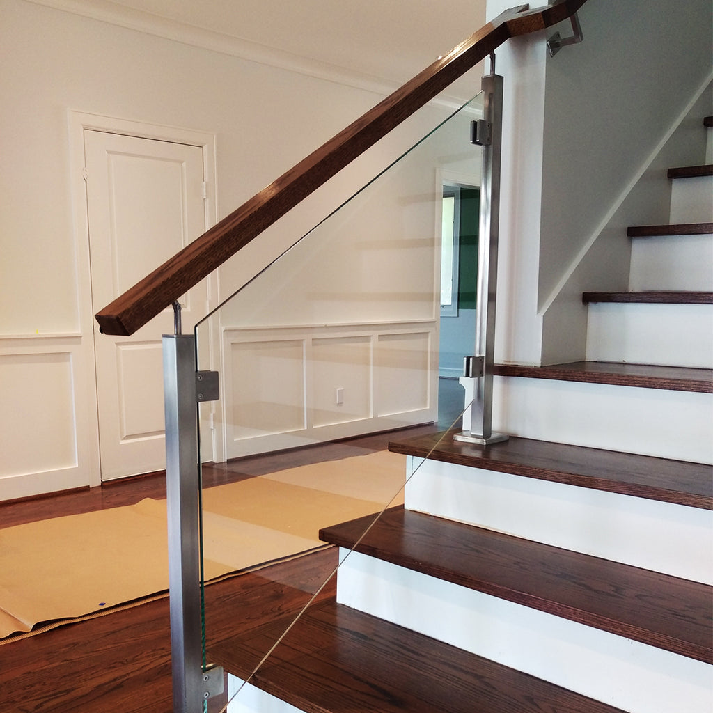 6002 Contemporary Rectangular Wood Handrail - Affordable Stair Parts