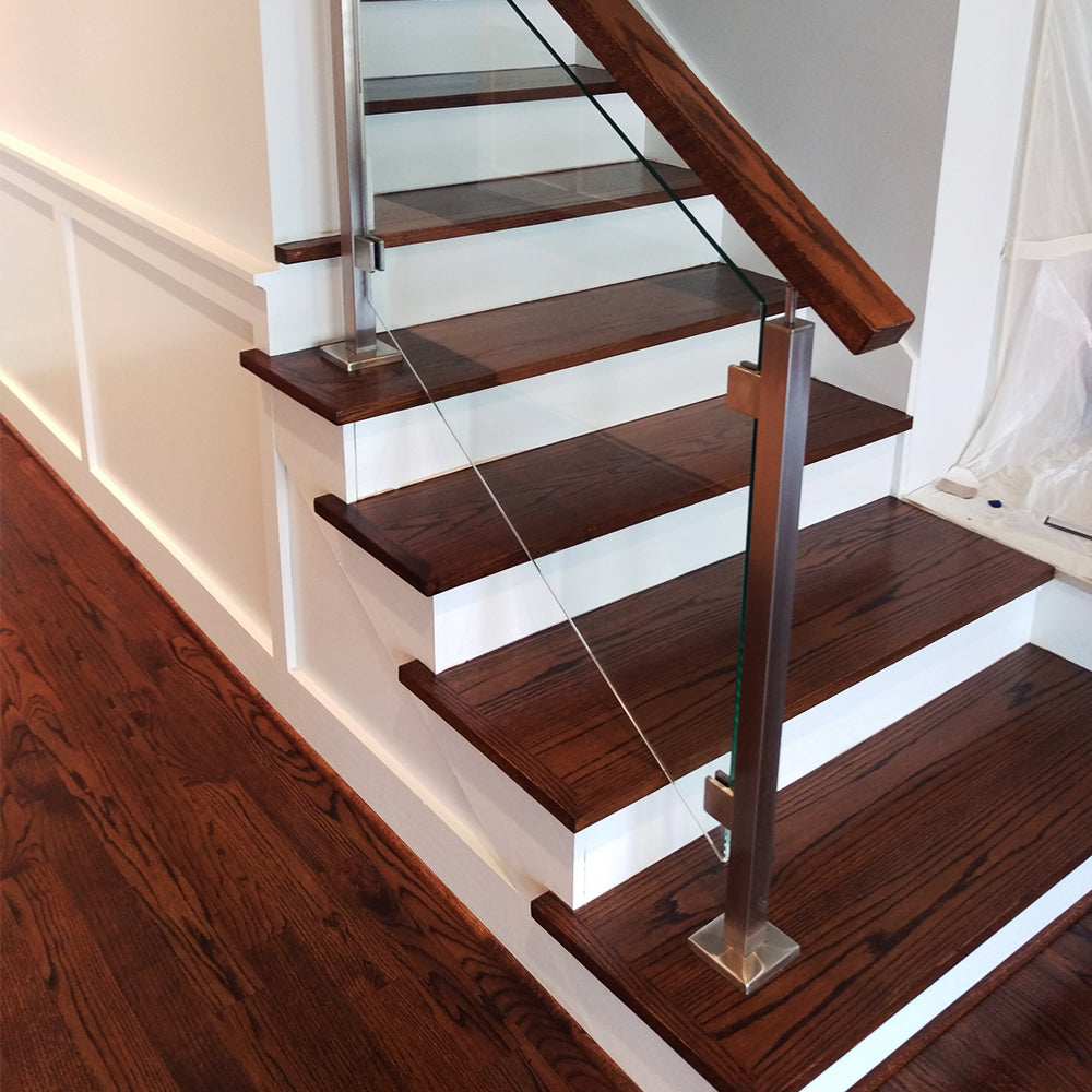 48" Mitered Return Hardwood Stair Tread Affordable Stair Parts