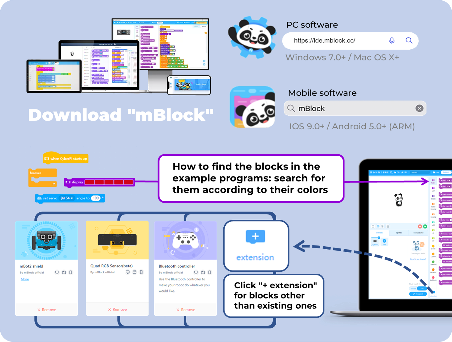 mBlock tutorials: Download the app