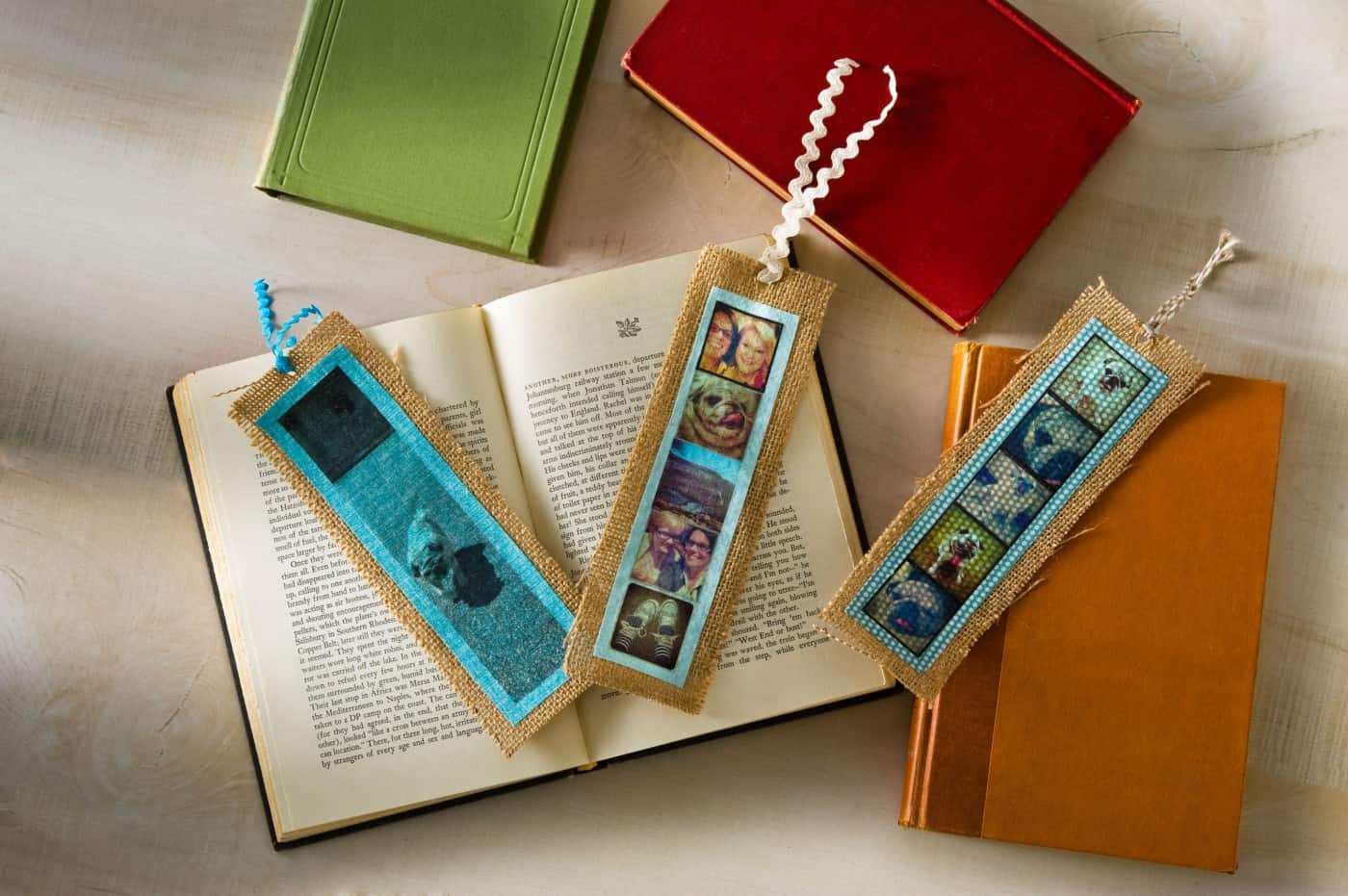 DIY photo bookmark