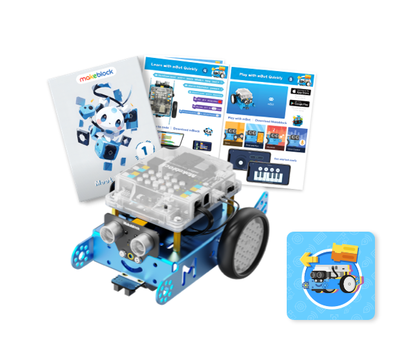 Makeblock mBot Robot Kit with Scratch Coding Box, STEM Projects for Kids  Learn to Code with Scratch Arduino, Programmable Robot with 4 Programming