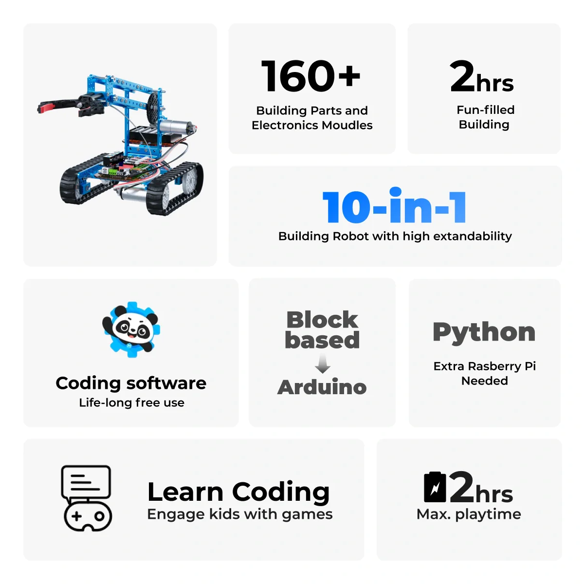 Makeblock mBot Ultimate 10-in-1 Buildable Robotics Kit for learning Programming