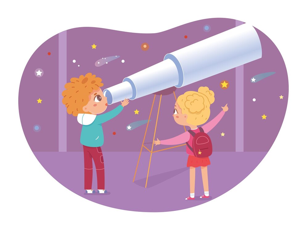 children-astronomy-museum-kids-looking-night-sky-with-cosmos-stars-galaxy-boy-girl-with-telescope