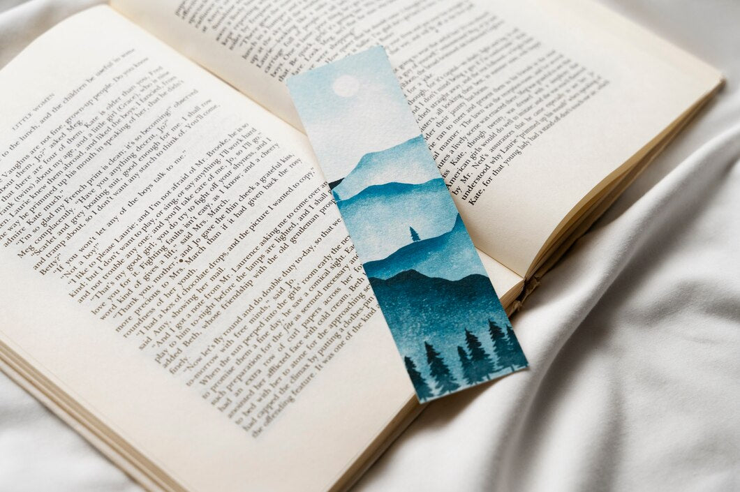 Painted Landscape Bookmark Idea