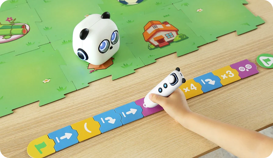 Smart Panda Robot for Preschoolers to Learn Coding, Music, Math, and Language