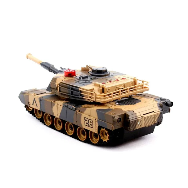 Remote Control Tank for Boys,RC Tank,Alloy Material with Smoke  Effect, Lights & Realistic Sounds,1:24 M1A2 Battle Tank Toy,Great Gift Toy  for Kids : Toys & Games