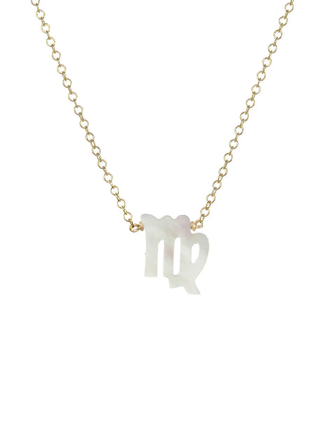 Virgo Zodiac Symbol Necklace