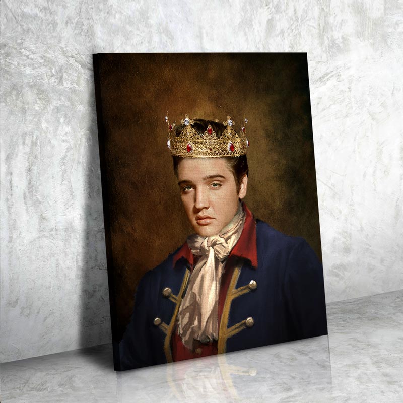 Elvis Presley Royal Canvas Art - Artonick