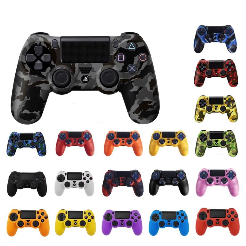 Soft Silicon Protective Case Cover For Playstation 4 Controller Slowmoose