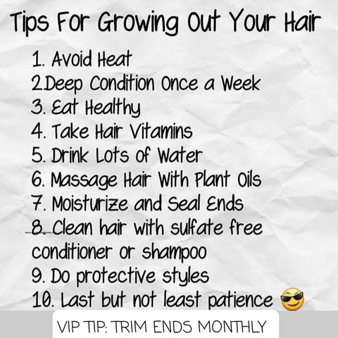 Hair Growth Tips - Grace of Melanin