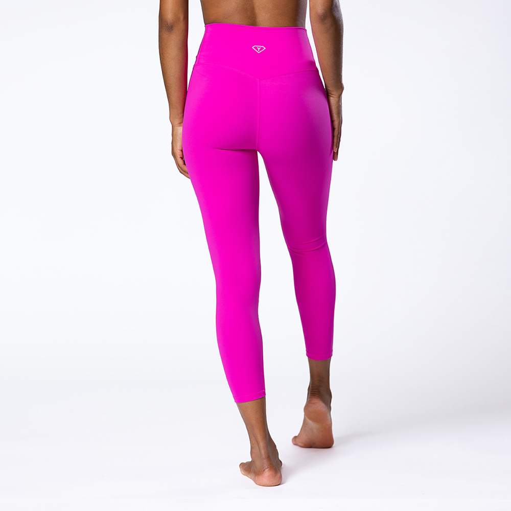 Yoga pants Yoga Hero color hot pink back view