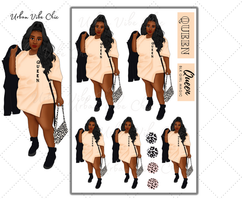 Crystals Full Sheet - Black Girl Planner Stickers – Urban Vibe Chic