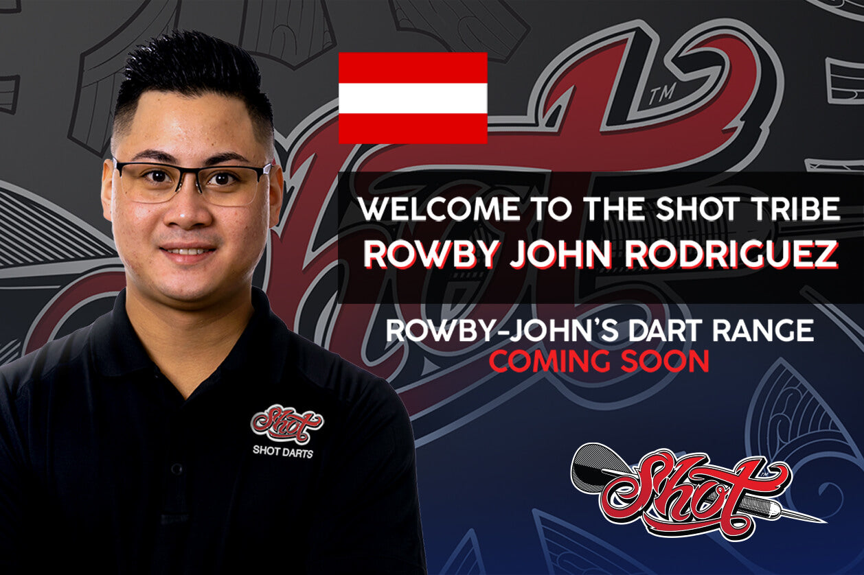 Shot Darts signs Rowby-John Rodriguez | our players, Pro darts, shotdartstribe and | Shot Darts Shot Darts News
