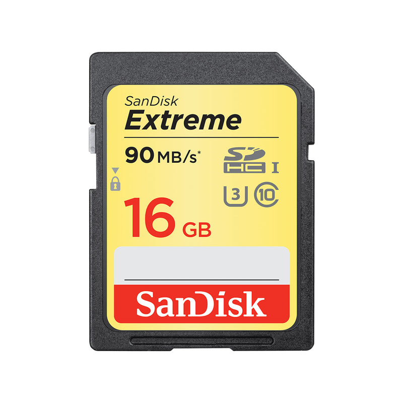 SanDisk Extreme SD UHS-I Card - 16GB - SDSDXNE-016G-GNCIN