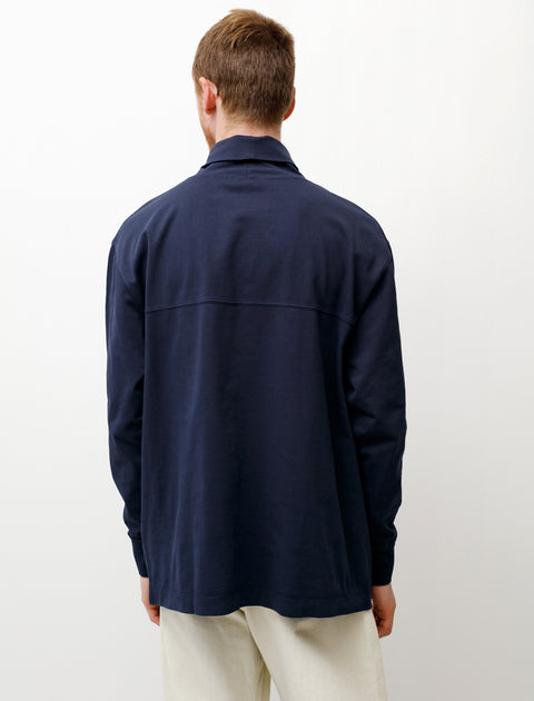 High Collar Sweatshirt Midnight Navy