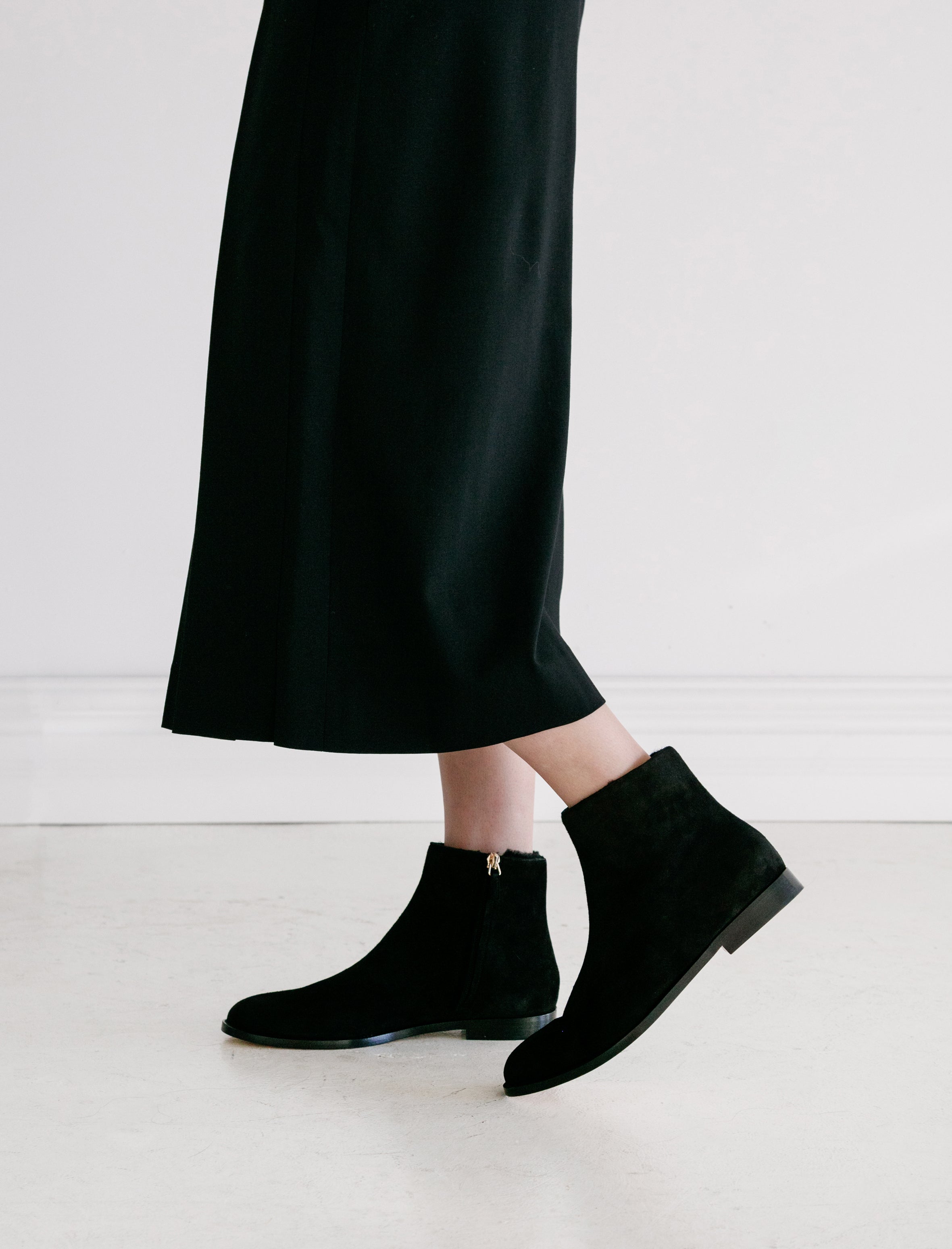 ankle sheepskin boots
