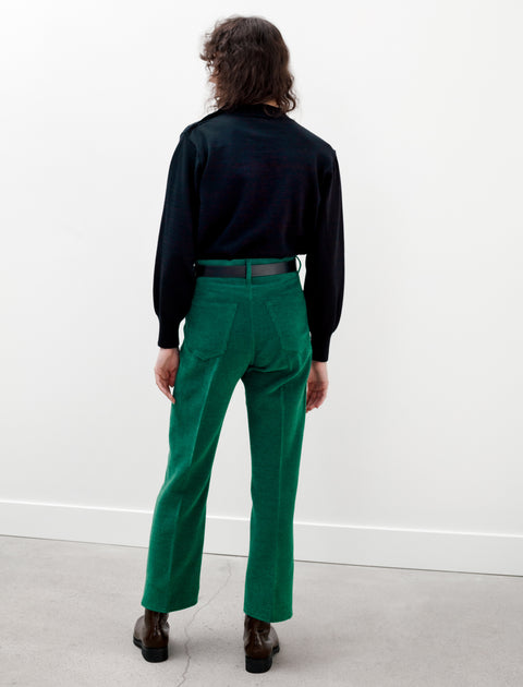 Wool Cotton Moal Pants Green